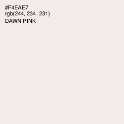 #F4EAE7 - Dawn Pink Color Image